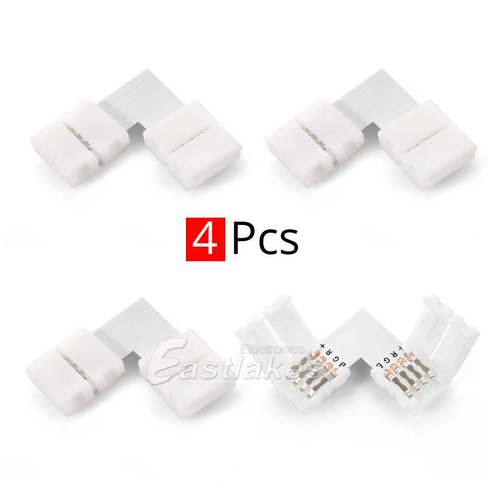 RGB LED Lighting Strip Right Angle and Extension Connector - Eastlakes Electronics